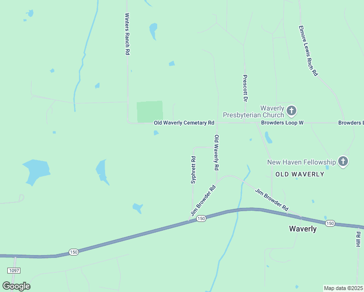 map of restaurants, bars, coffee shops, grocery stores, and more near 57 Syphrett Road in New Waverly