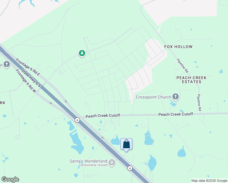 map of restaurants, bars, coffee shops, grocery stores, and more near 721 Peach Creek Cut Off in College Station