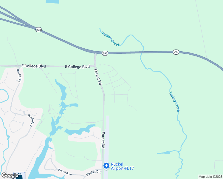 map of restaurants, bars, coffee shops, grocery stores, and more near 1113 Forest Road in Niceville