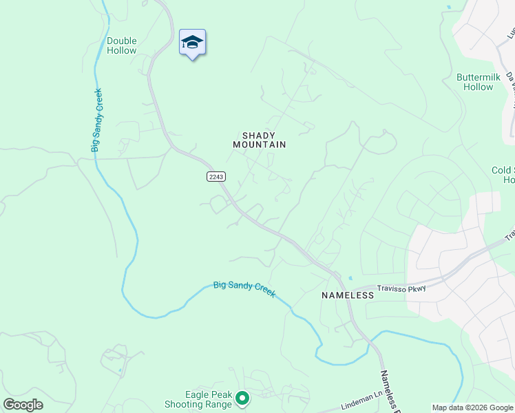 map of restaurants, bars, coffee shops, grocery stores, and more near 23315 Nameless Road in Leander