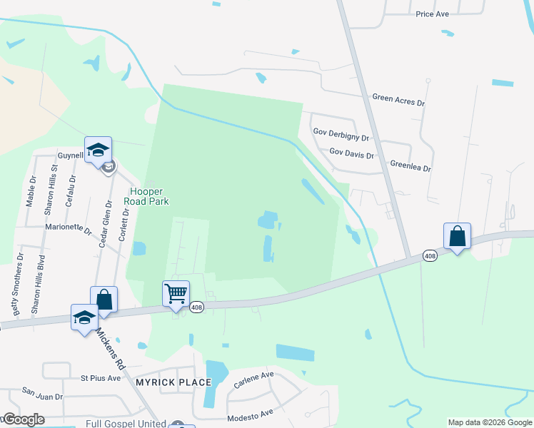 map of restaurants, bars, coffee shops, grocery stores, and more near in Baton Rouge