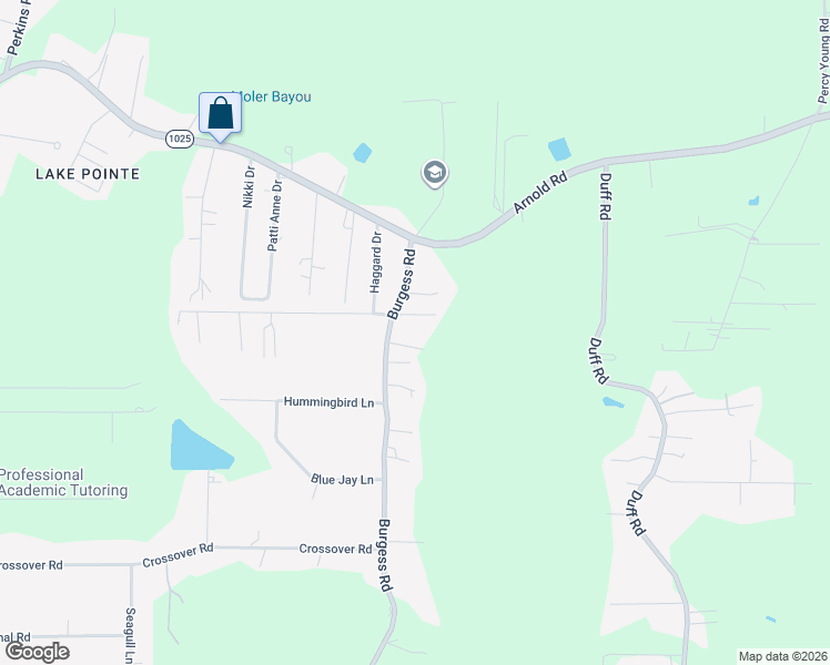map of restaurants, bars, coffee shops, grocery stores, and more near 31984 Burgess Road in Denham Springs