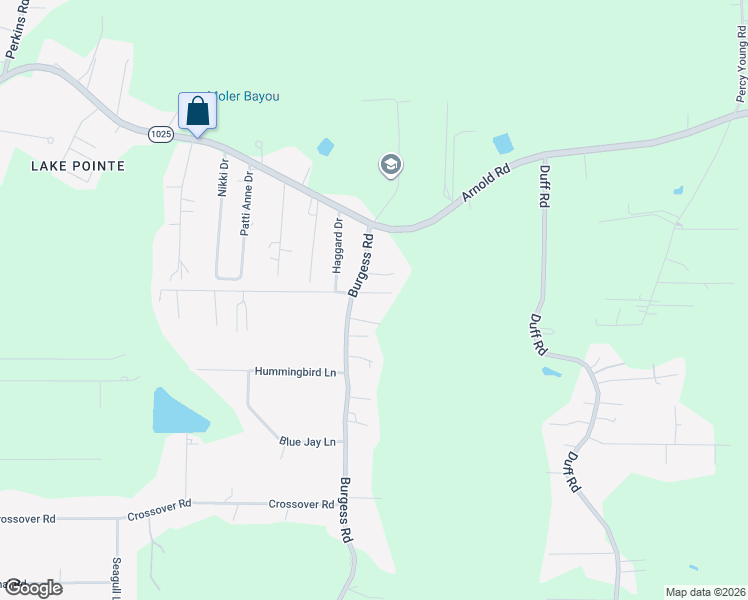 map of restaurants, bars, coffee shops, grocery stores, and more near 31984 Burgess Road in Denham Springs