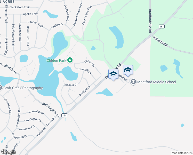 map of restaurants, bars, coffee shops, grocery stores, and more near 3522 Dundalk Drive in Tallahassee