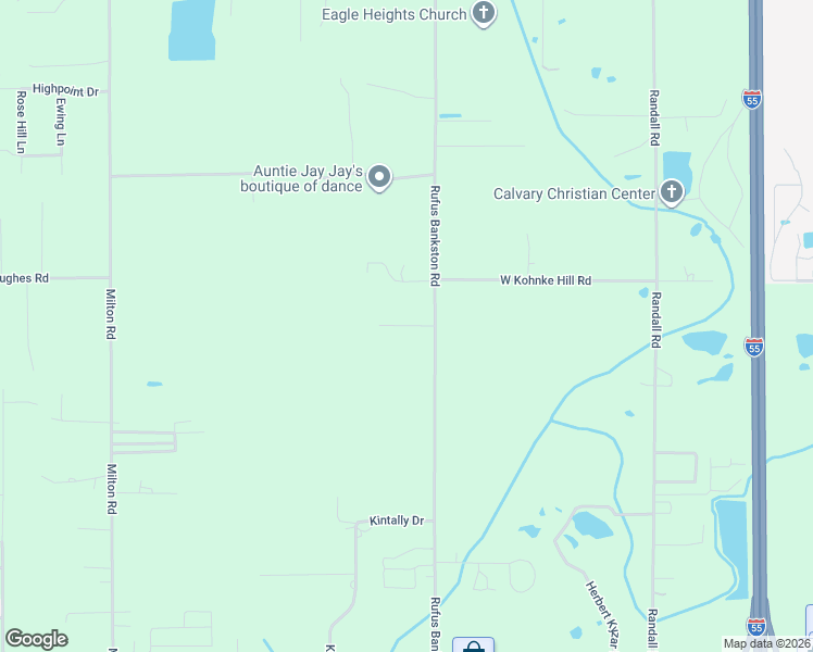 map of restaurants, bars, coffee shops, grocery stores, and more near Jackson Drive in Hammond