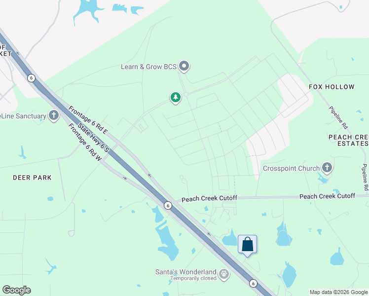 map of restaurants, bars, coffee shops, grocery stores, and more near Unnamed Road in College Station