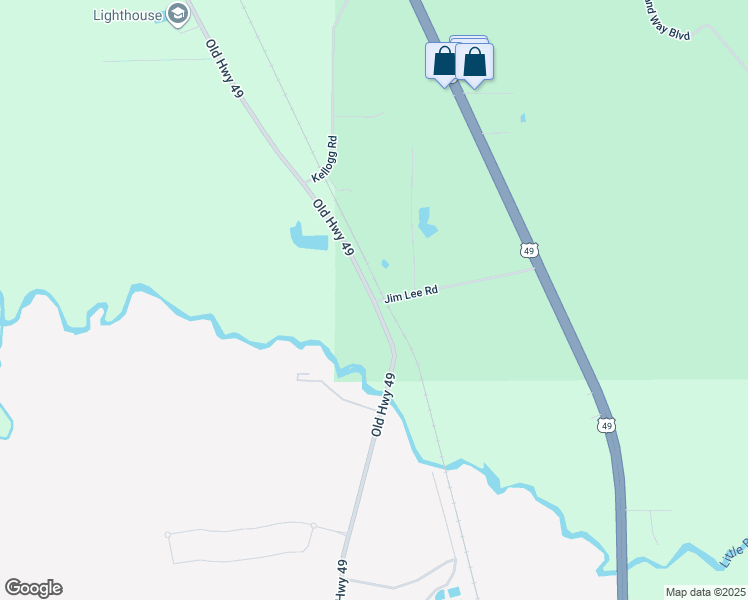 map of restaurants, bars, coffee shops, grocery stores, and more near 17115 Old Highway 49 in Saucier