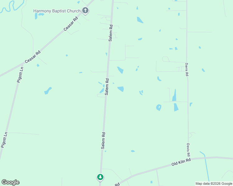 map of restaurants, bars, coffee shops, grocery stores, and more near 418 Salem Road in Picayune