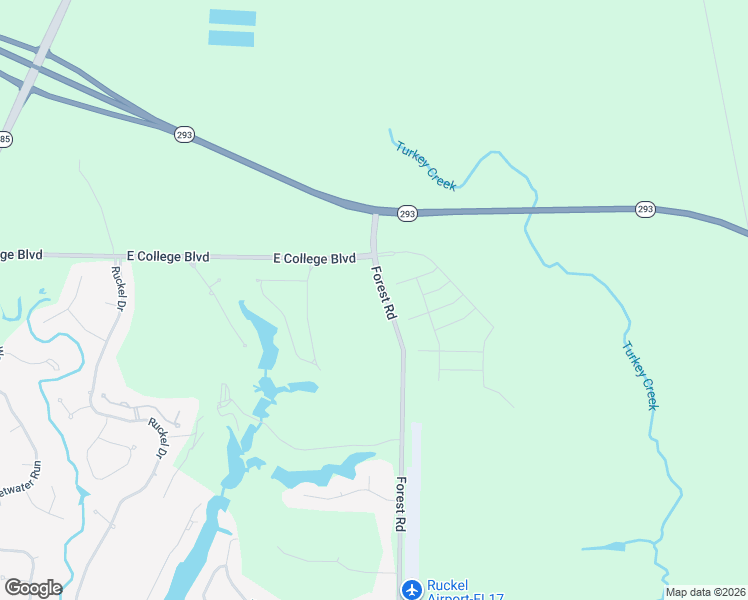 map of restaurants, bars, coffee shops, grocery stores, and more near 1137 Forest Road in Niceville