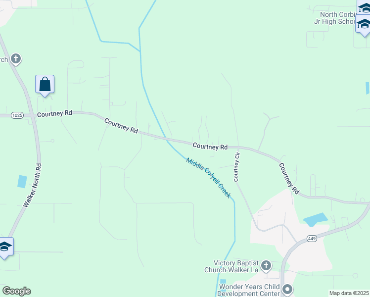 map of restaurants, bars, coffee shops, grocery stores, and more near 14462 Courtney Road in Walker
