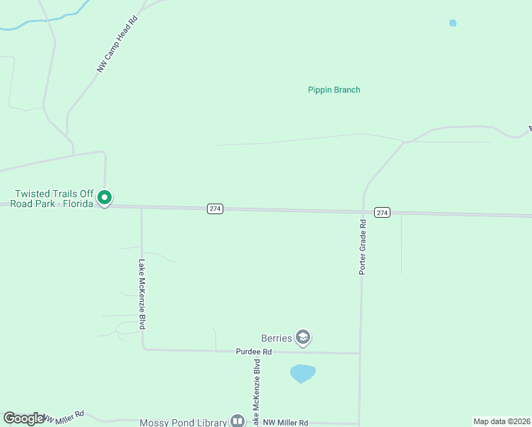 map of restaurants, bars, coffee shops, grocery stores, and more near 4854 County Road 274 in Altha