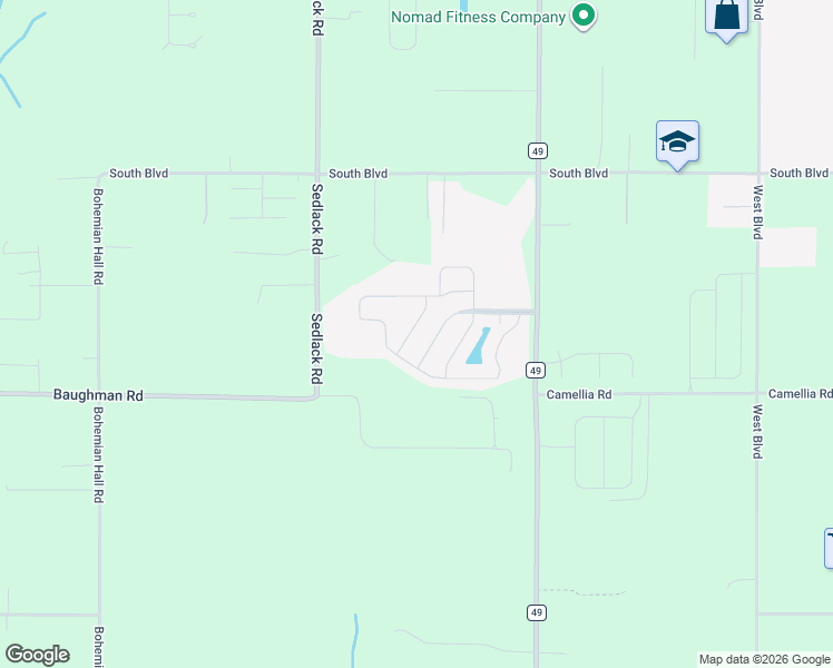 map of restaurants, bars, coffee shops, grocery stores, and more near Sonoma Boulevard in Silverhill