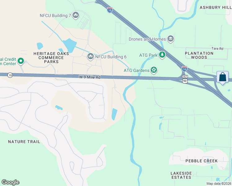 map of restaurants, bars, coffee shops, grocery stores, and more near 8511 Myslak Way in Bellview