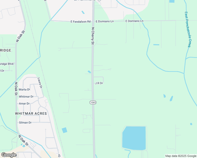 map of restaurants, bars, coffee shops, grocery stores, and more near 16044 J R Drive in Hammond