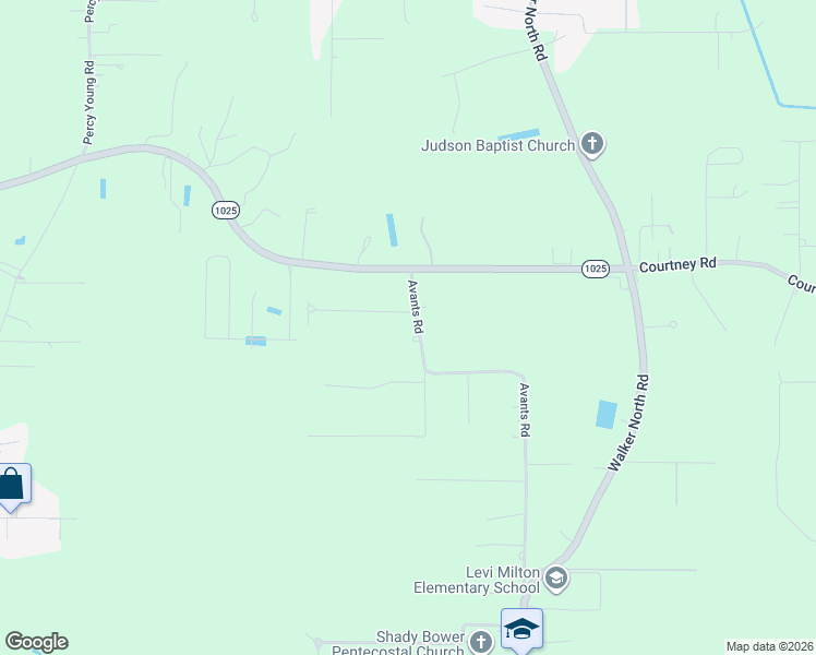 map of restaurants, bars, coffee shops, grocery stores, and more near 32301 Avants Road in Walker