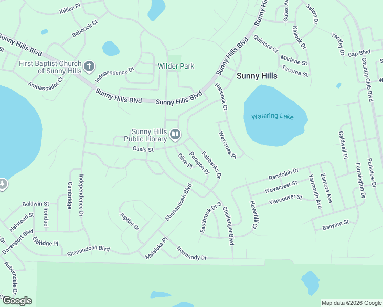 map of restaurants, bars, coffee shops, grocery stores, and more near 455-461 Paragon Place in Chipley