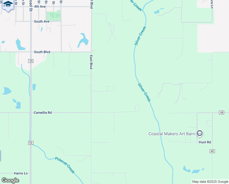 map of restaurants, bars, coffee shops, grocery stores, and more near 21198 East Boulevard in Silverhill