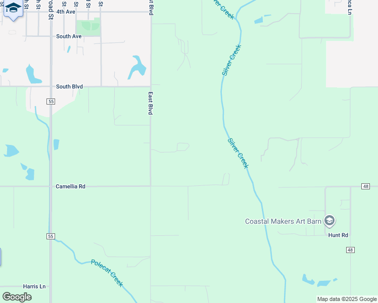 map of restaurants, bars, coffee shops, grocery stores, and more near 21198 East Boulevard in Silverhill