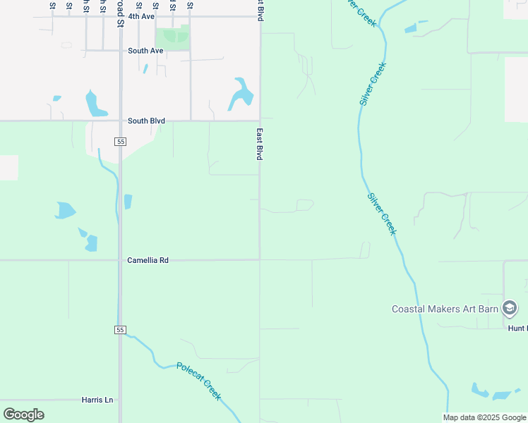 map of restaurants, bars, coffee shops, grocery stores, and more near 21211-21289 East Boulevard in Silverhill