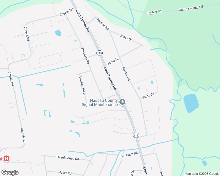 map of restaurants, bars, coffee shops, grocery stores, and more near 540605 Lem Turner Road in Callahan
