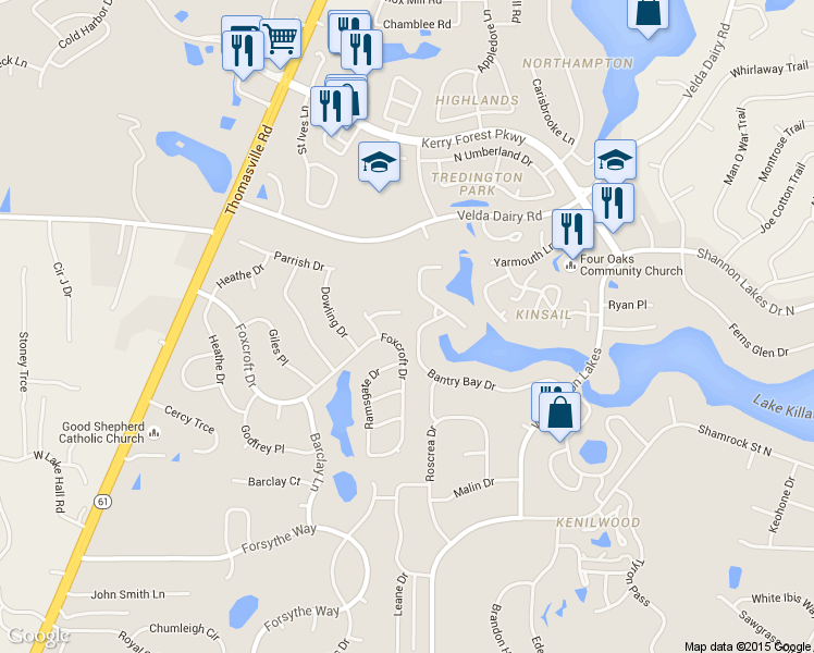 map of restaurants, bars, coffee shops, grocery stores, and more near 2999 Fenwick Court East in Tallahassee