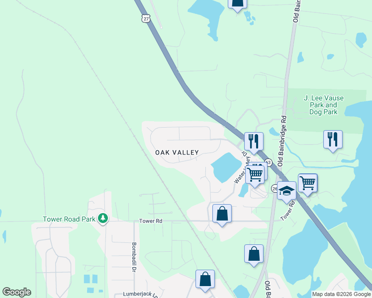 map of restaurants, bars, coffee shops, grocery stores, and more near 5746 Tallapoosa Court in Tallahassee