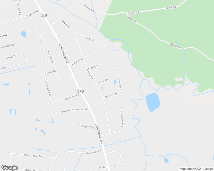 map of restaurants, bars, coffee shops, grocery stores, and more near 54102 Snyder Road in Callahan