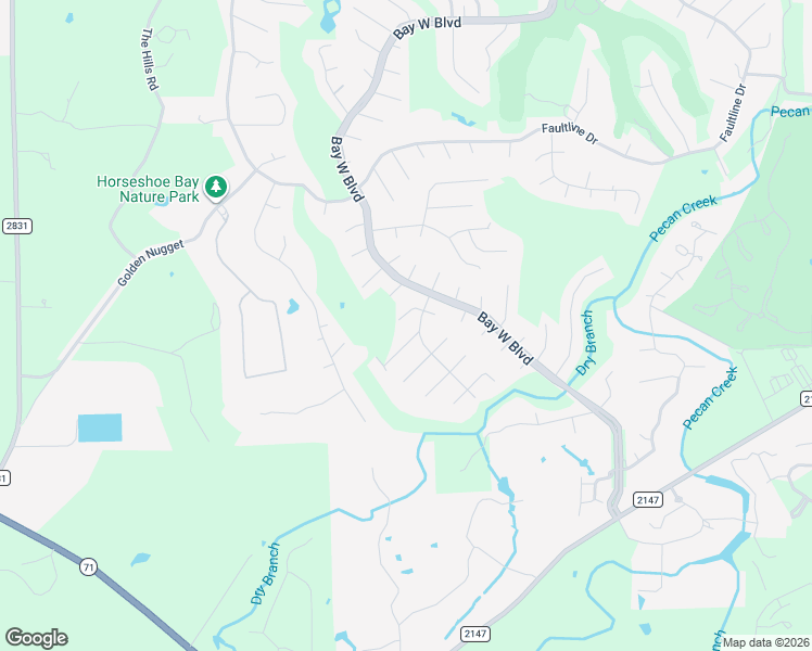 map of restaurants, bars, coffee shops, grocery stores, and more near 407 Emerald Way in Horseshoe Bay