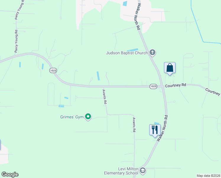 map of restaurants, bars, coffee shops, grocery stores, and more near 13215 Arnold Road in Walker