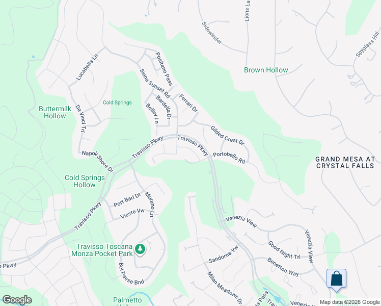map of restaurants, bars, coffee shops, grocery stores, and more near 1825 Ficuzza Way in Leander