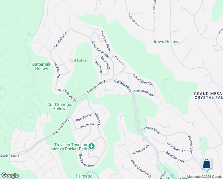 map of restaurants, bars, coffee shops, grocery stores, and more near 1725 Siena Sunset Road in Leander