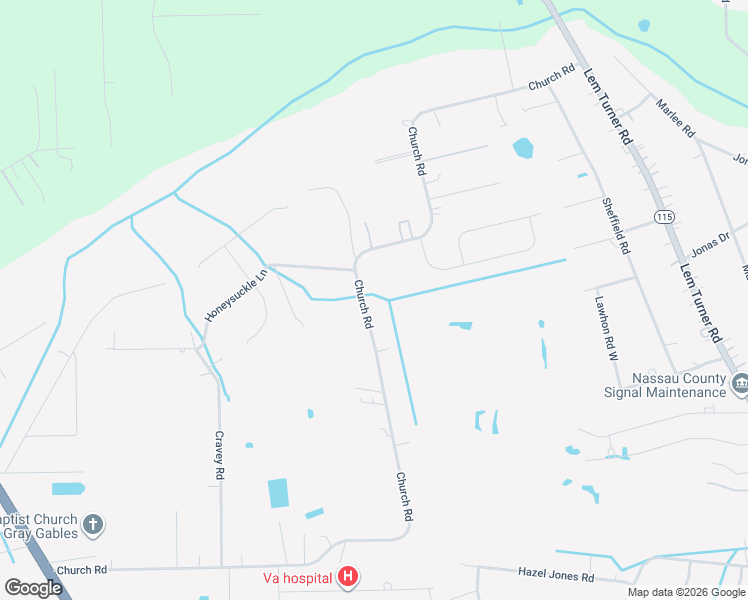 map of restaurants, bars, coffee shops, grocery stores, and more near 54544 Church Road in Callahan