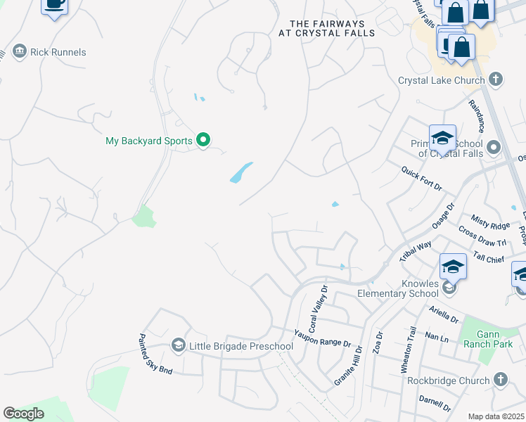 map of restaurants, bars, coffee shops, grocery stores, and more near 2401 Shumard Bluff Drive in Leander