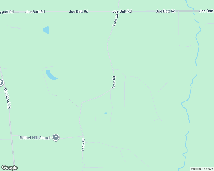 map of restaurants, bars, coffee shops, grocery stores, and more near 13401 Larue Road in Ocean Springs