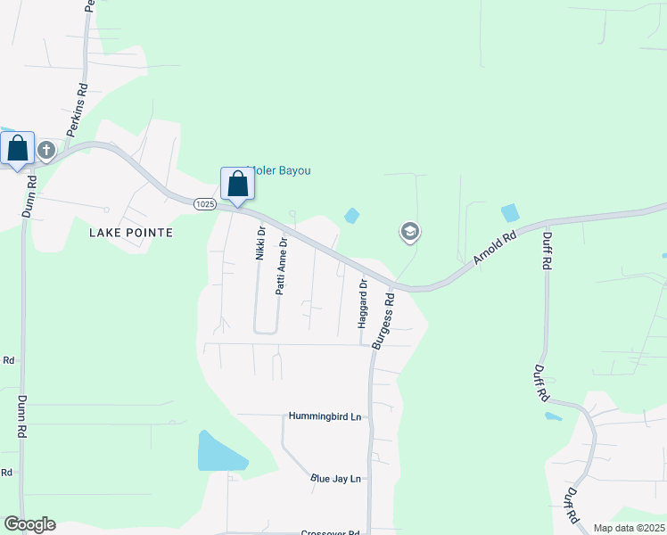map of restaurants, bars, coffee shops, grocery stores, and more near 32181 Haggard Drive in Denham Springs