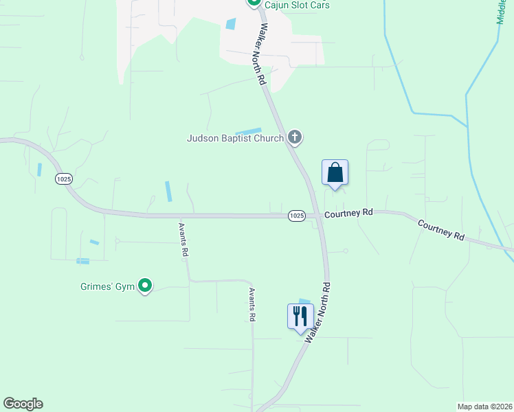 map of restaurants, bars, coffee shops, grocery stores, and more near 13567 Arnold Road in Walker