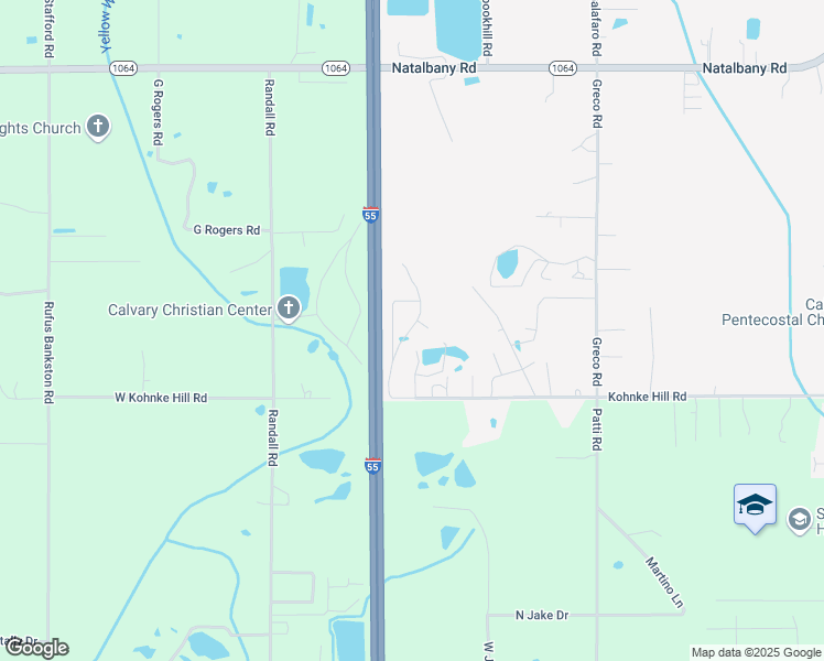 map of restaurants, bars, coffee shops, grocery stores, and more near 47074 Krogen Kove Loop in Hammond