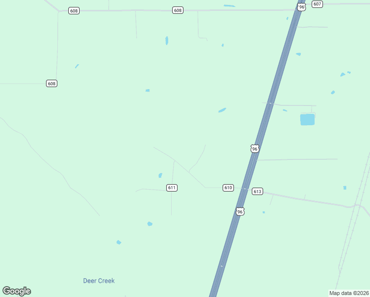 map of restaurants, bars, coffee shops, grocery stores, and more near 434 County Road 610 in Kirbyville