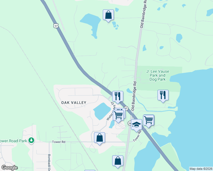 map of restaurants, bars, coffee shops, grocery stores, and more near 5900 North Monroe Street in Tallahassee