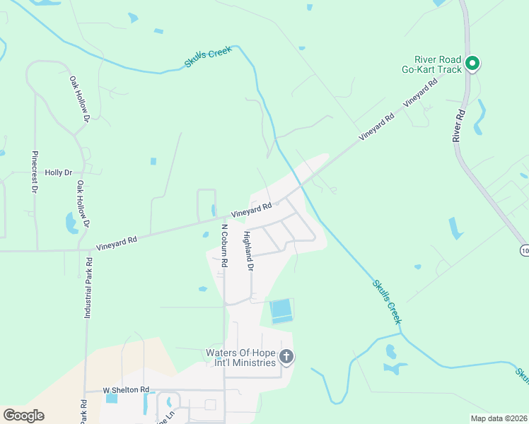 map of restaurants, bars, coffee shops, grocery stores, and more near 46593 Highland Drive in Hammond