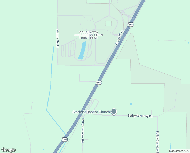 map of restaurants, bars, coffee shops, grocery stores, and more near 12280 U.S. 165 in Kinder