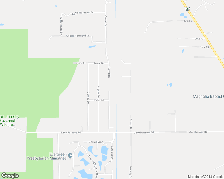 map of restaurants, bars, coffee shops, grocery stores, and more near 76200 Carroll Drive in Covington