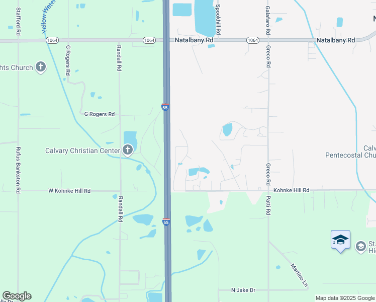 map of restaurants, bars, coffee shops, grocery stores, and more near 47074 Krogen Kove Loop in Hammond