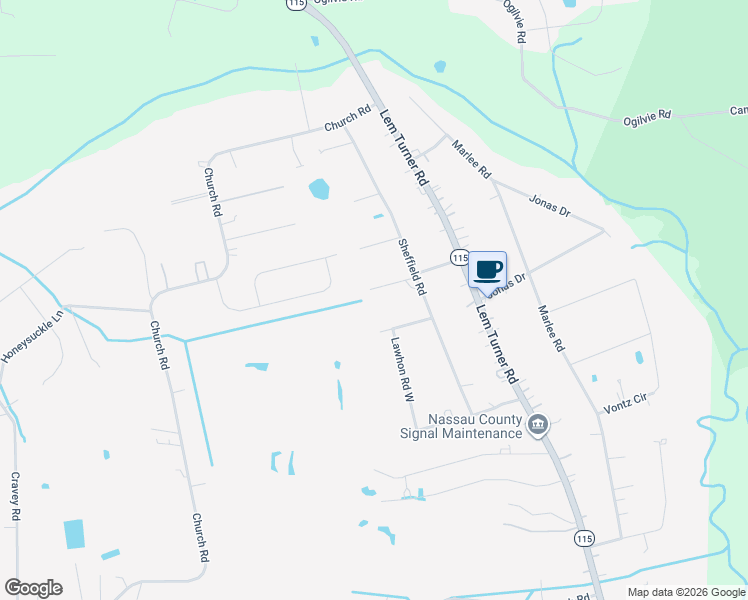 map of restaurants, bars, coffee shops, grocery stores, and more near 54002 Deerfield Country Club Road in Callahan