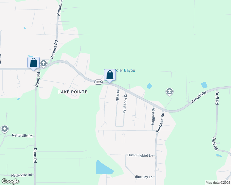 map of restaurants, bars, coffee shops, grocery stores, and more near 32299 Nikki Drive in Denham Springs