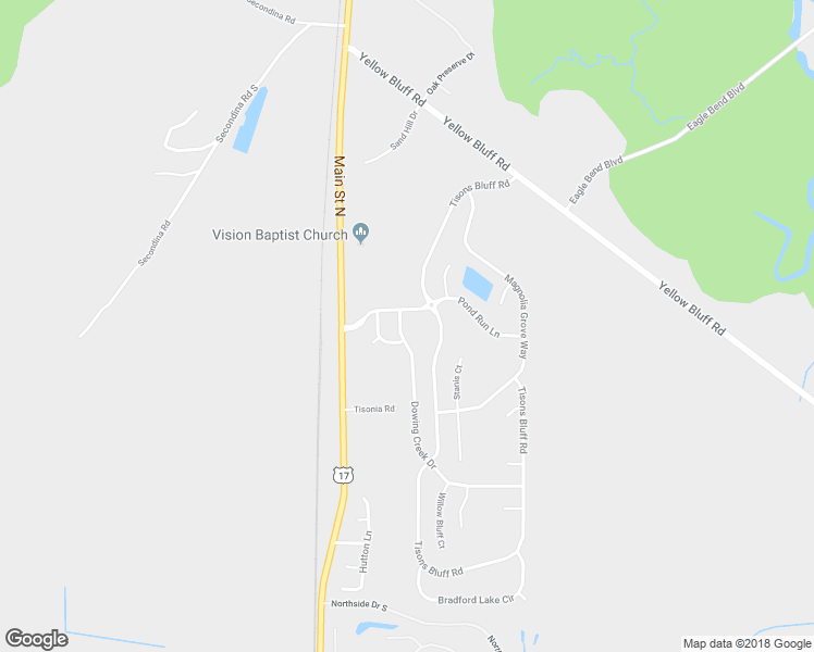 map of restaurants, bars, coffee shops, grocery stores, and more near 16319 Dowing Creek Drive in Jacksonville