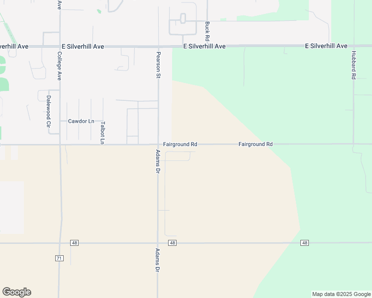 map of restaurants, bars, coffee shops, grocery stores, and more near 21706 County Road 50 in Robertsdale