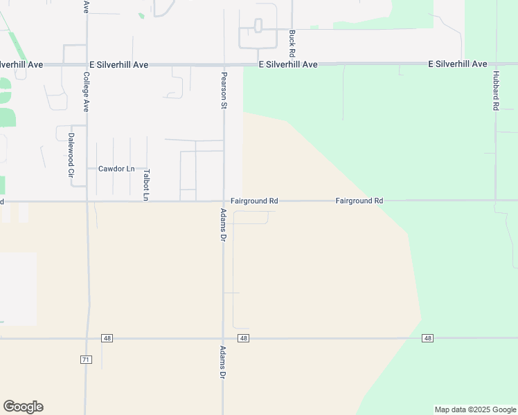 map of restaurants, bars, coffee shops, grocery stores, and more near 21706 County Road 50 in Robertsdale