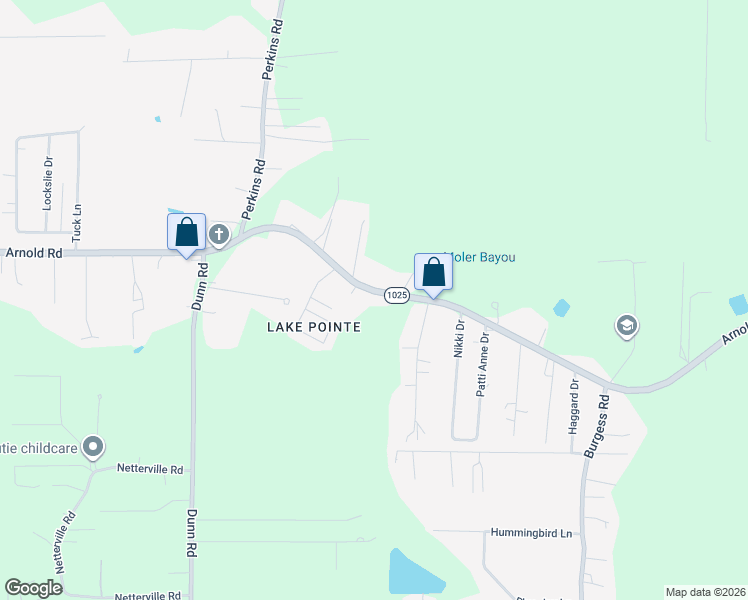 map of restaurants, bars, coffee shops, grocery stores, and more near 10893 Arnold Road in Denham Springs