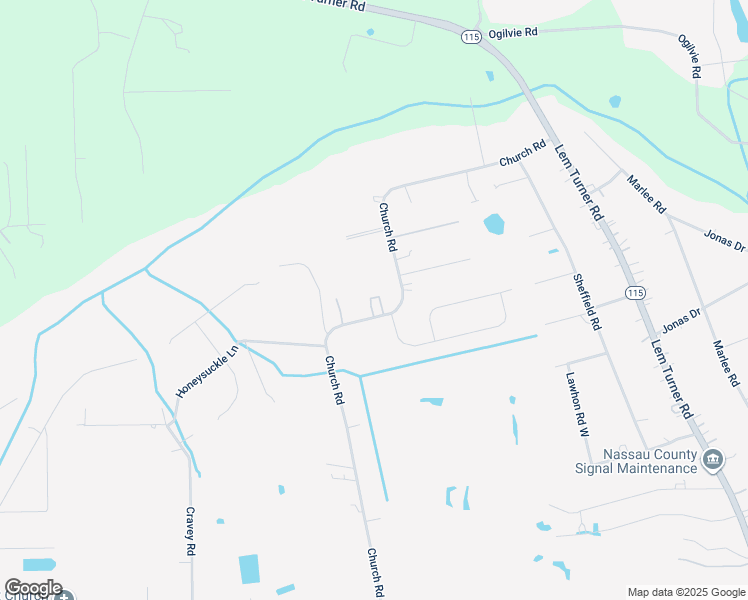 map of restaurants, bars, coffee shops, grocery stores, and more near 54633 Church Road in Callahan